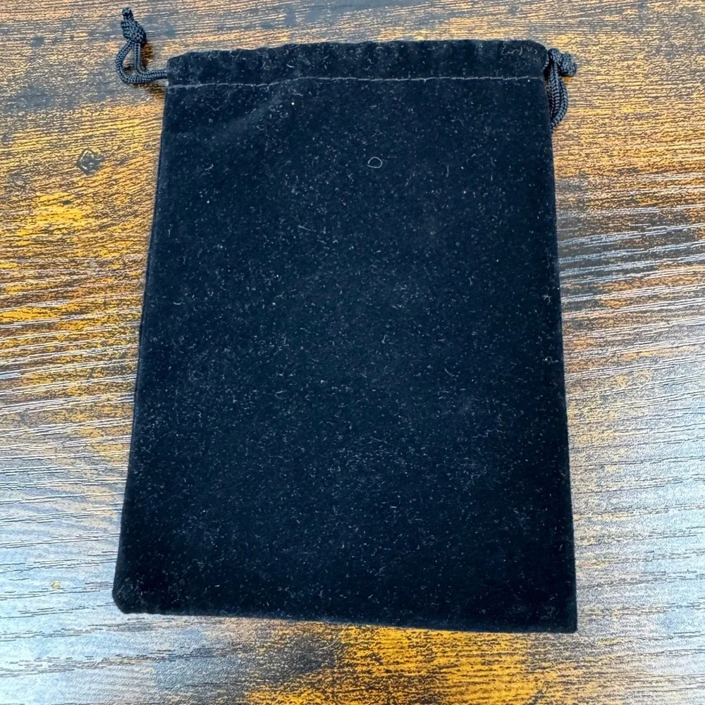Thibodeaux Designs Black Velvet Drawstring Jewelry Gift Pouch Storage Bag